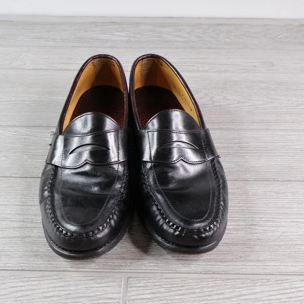 Sebago Cayman II Penny Loafer Men's 9.5D Black Leather Made in USA